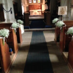 Church floral decorations supplied by Creative Floral Designs
